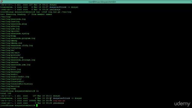 Linux Arşivleme(tar) смотреть онлайн
