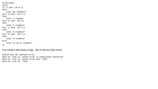 Ubuntu: What is the problem in my bash script? (2 Solutions!!) смотреть онлайн