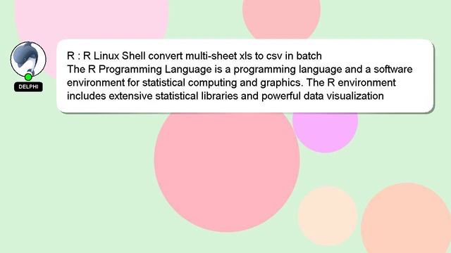 R : R Linux Shell convert multi-sheet xls to csv in batch смотреть онлайн