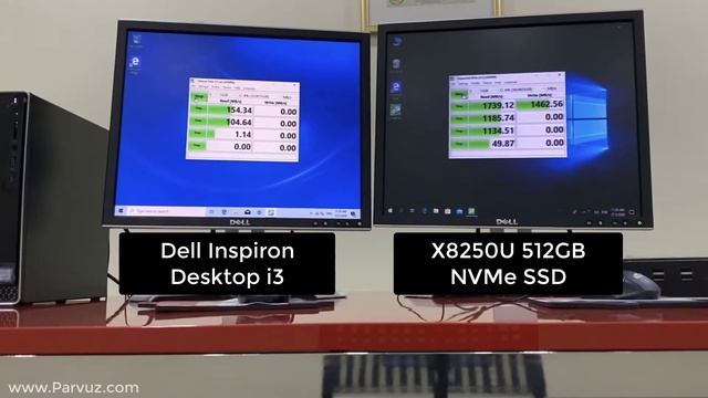Parvuz Mini PC X8250U vs Dell Inspiron i3 Disk Speed Test смотреть онлайн