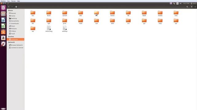 Viewing the Filesystem Hierarchy from the Graphical Interface in Ubuntu смотреть онлайн