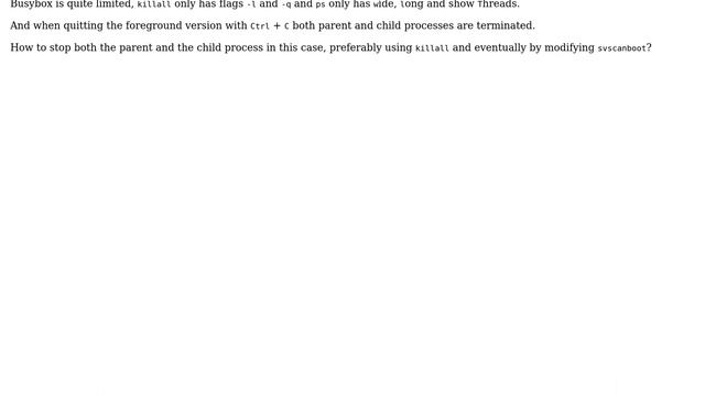 Unix & Linux: How to correctly stop busybox shell process and child process? смотреть онлайн