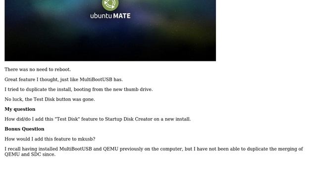 Ubuntu: Where did QEMU come from in my Startup Disk Creator? смотреть онлайн