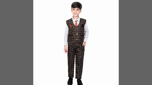 Kids boys waist coat shirt tie and pant set with brooch COD✅ Free 🚢 ✅ ❌ Return Easy exchange💯 смотреть онлайн