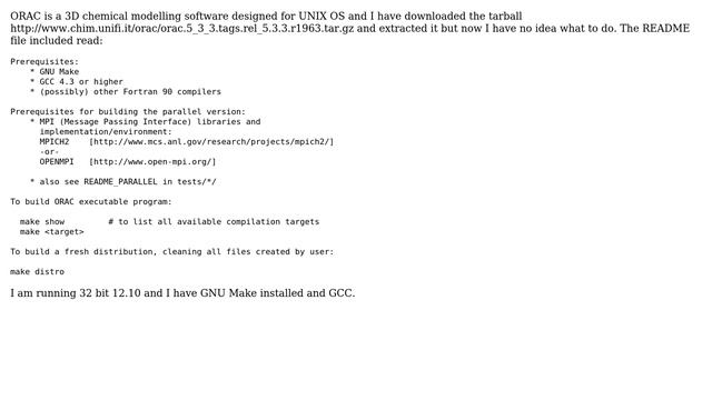 Ubuntu: How do I install ORAC? смотреть онлайн