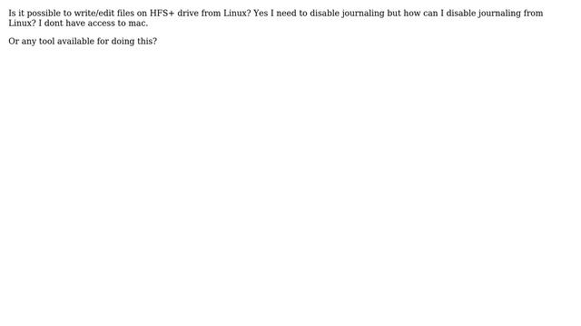 Writing files to HFS+ drive from Linux (2 Solutions!!) смотреть онлайн