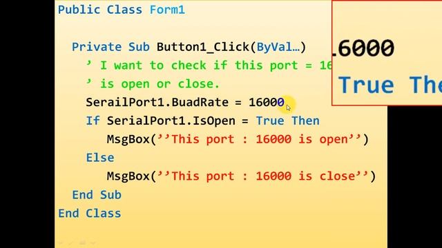 Visual Basic 2010 Check if a specific PORT is open or no using SerialPort смотреть онлайн