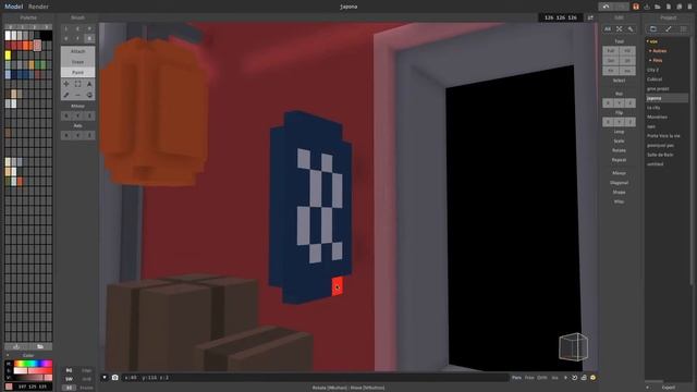 Voxel art - Little Street - MagicaVoxel смотреть онлайн