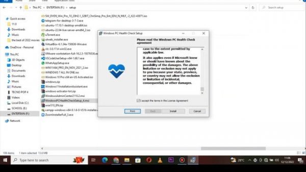 How to install window pc health check in windows 10 and windows 11