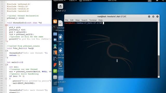 C Threads- Create a thread смотреть онлайн