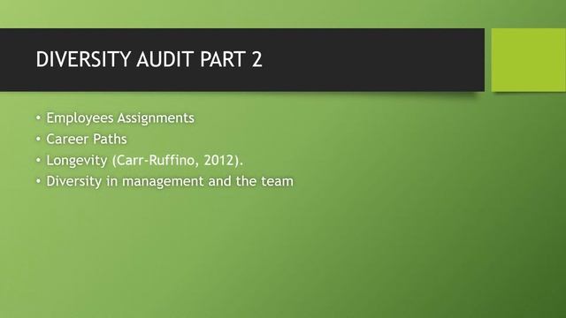 LSAL 4143 Diversity Audit Presentation video file смотреть онлайн