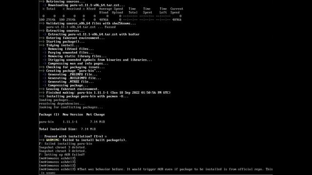 Fix AUR in AshOS: ignore AUR if not needed смотреть онлайн