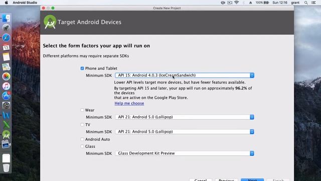 3/8 - How to create an Android project in Android Studio - Android App in 26 Minutes смотреть онлайн