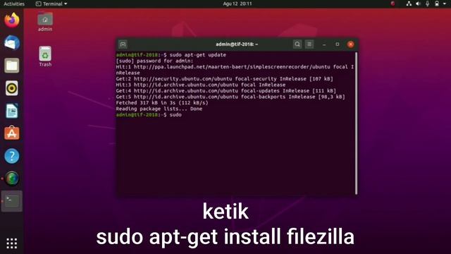 Tutorial Install Filezilla di Linux Ubuntu смотреть онлайн