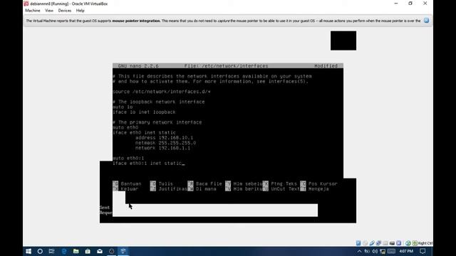 Instalasi Debian 8 dan konfigurasi TCP/IP смотреть онлайн