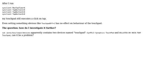 synclient does not affect my touchpad смотреть онлайн