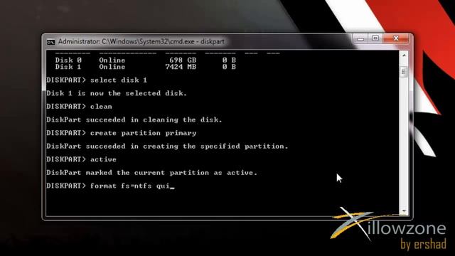 Boot Widows 7 Using Pen Drive смотреть онлайн