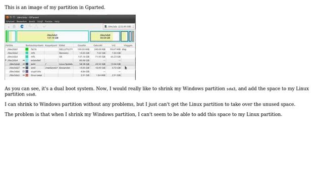 How to shrink my NTFS (Windows 7) partition and expand my linux partition? смотреть онлайн