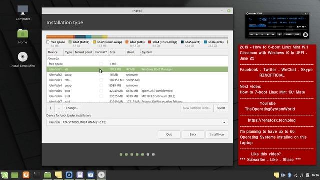 2019 - How to 6-boot #LinuxMint 19.1 alongside 5 #OperatingSystems in #UEFI - #June 25 смотреть онлайн