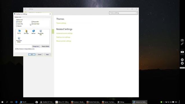 How to Creat Desktop Icon for Control Panel and This PC in Windows 10 смотреть онлайн