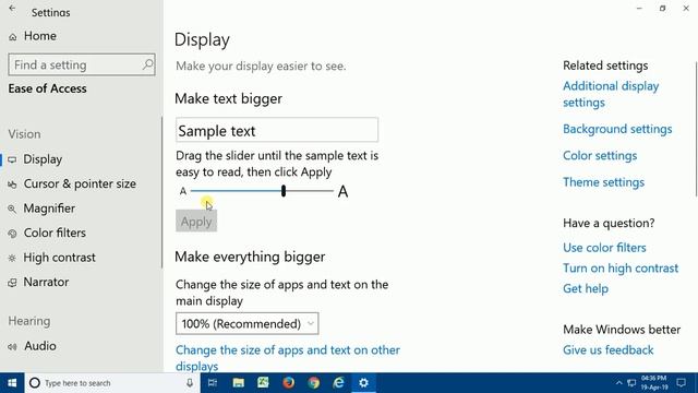 How to Font Size increase in Windows 10 смотреть онлайн