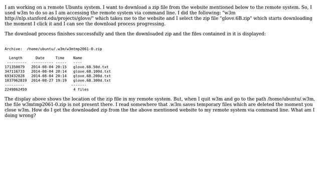Downloaded zip file using w3m on linux missing (2 Solutions!!) смотреть онлайн