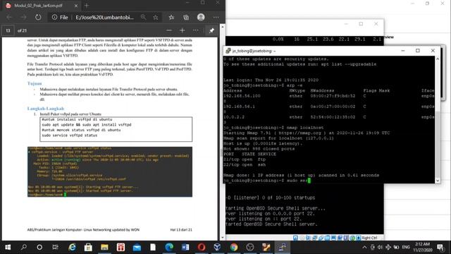 Linux Networking (Praktikum JarKom Modul 2) смотреть онлайн