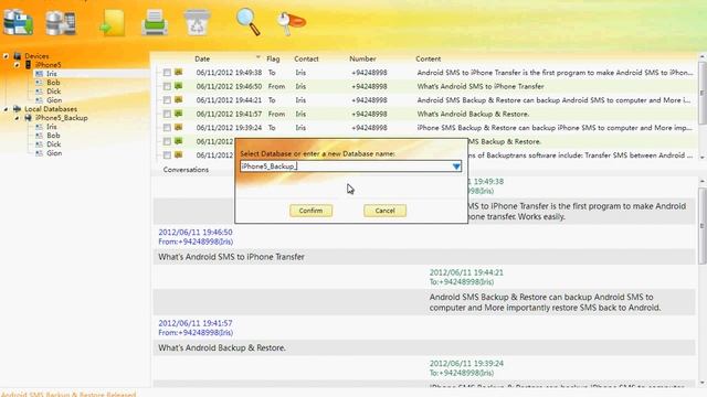 Backuptrans iPhone SMS Backup & Restore for iOS 7 смотреть онлайн