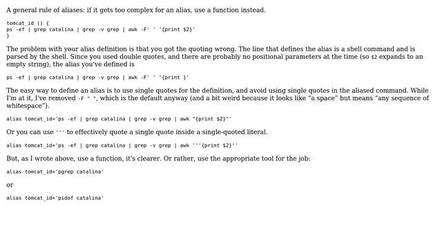 Unix & Linux: Why doesn't my command work when aliased? (3 Solutions!!) смотреть онлайн