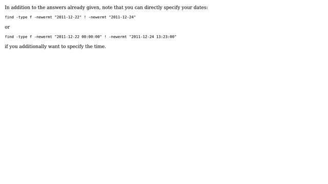 Unix & Linux: How to list files that were changed in a certain range of time? (6 Solutions!!) смотреть онлайн