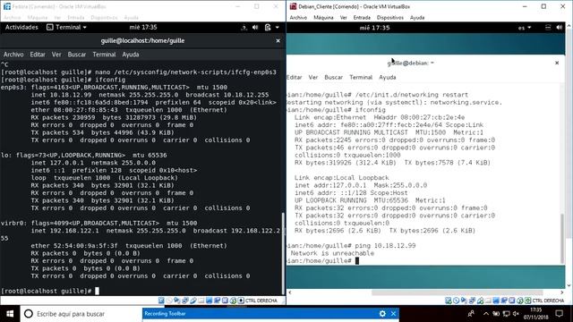 Configuración DHCP en FEDORA смотреть онлайн