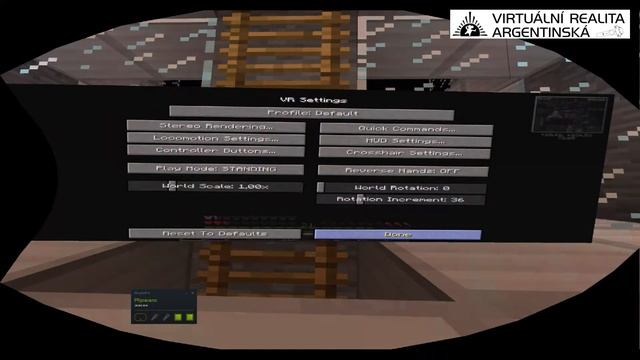 Minecraft Vivecraft 1.7.10 Forge1614 Vr Setting - Virtuální Realita Argentinská - HTC VIVE