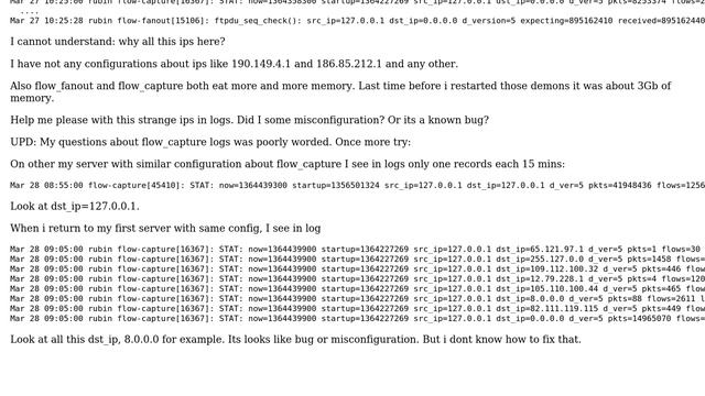 DevOps & SysAdmins: Memory leak in flow_fanout flow_capture. And strange ip in flow_capture output смотреть онлайн
