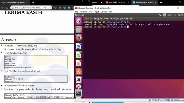 Tugas Praktikum Keamanan Jaringan - Fail2ban dan TFA смотреть онлайн