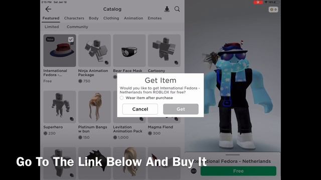 How To Get The International Fedora - Netherlands In Roblox смотреть онлайн