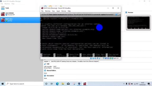 CARA INSTALASI DAN KONFIGURASI DHCP SERVER DEBIAN 7 DI VIRTUAL BOX смотреть онлайн