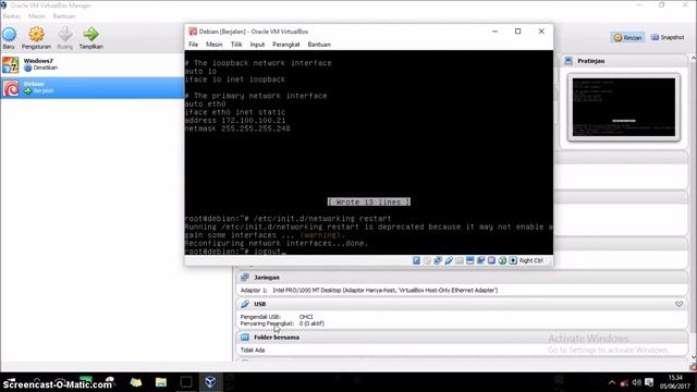 Setting Network Debian смотреть онлайн