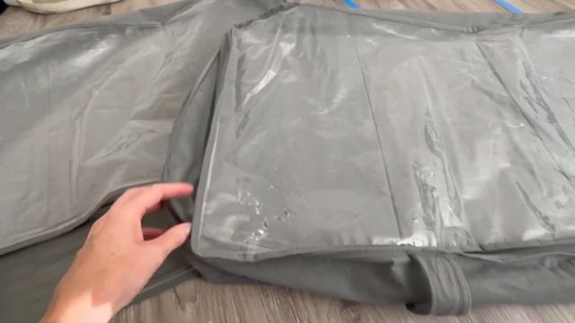 Amazon Basics Under Bed Fabric Storage Container Bags with Window and Handles - 2-Pack, 30.2 x 20 смотреть онлайн