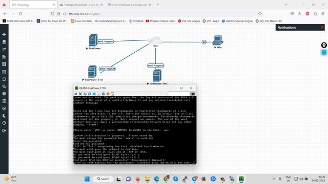How to Install Cisco FTD (FirePower Threat Defense ) on EVE-NG | FTD Installation (In Hindi) смотреть онлайн