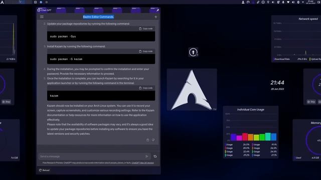 Beautiful Arch linux with kde plasma desktop enviroments смотреть онлайн