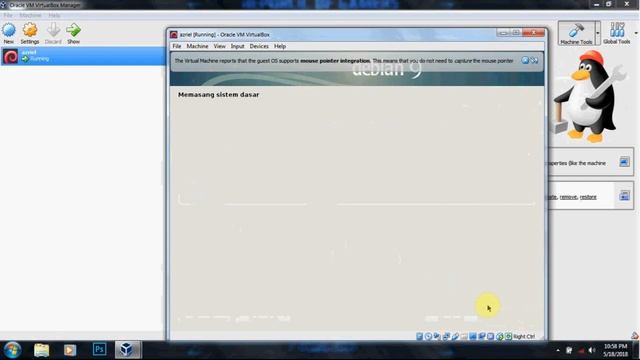 TUTORIAL INSTALASI SISTEM OPERASI LINUX (DEBIAN 32 BIT) DALAM APLIKASI VIRTUAL BOX смотреть онлайн