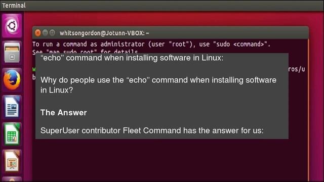 Why Do People Use the “echo” Command When Installing Software in Linux? смотреть онлайн