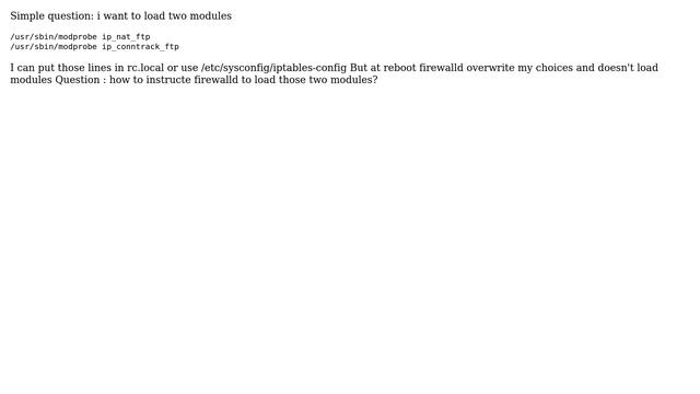 On Centos7 firewalld overwrite iptables modules смотреть онлайн