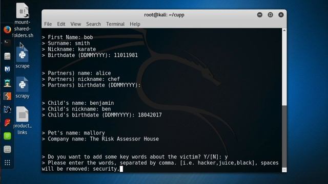 Password Cracking - Creating a person specific wordlist using CUPP смотреть онлайн