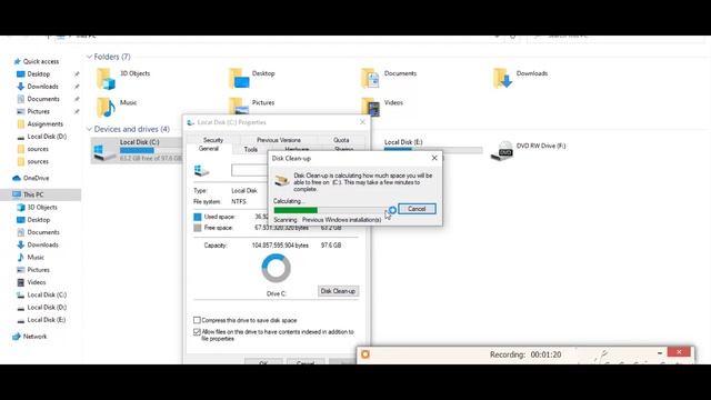 How to delete old windows folder in windows 10 || Delete old windows folder From C Drive смотреть онлайн
