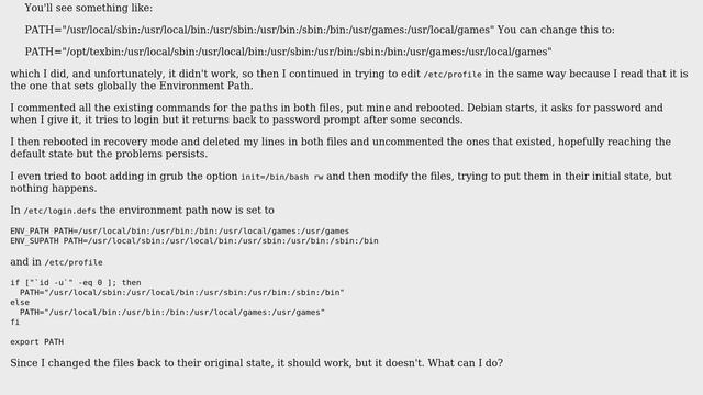Unix & Linux: login loop after editing /etc/profile and /etc/login.defs смотреть онлайн