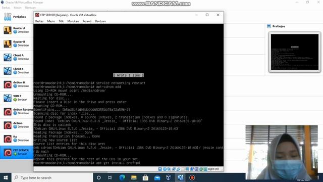 Konfigurasi FTP Server di Virtualbox menggunakan Debian 8 смотреть онлайн