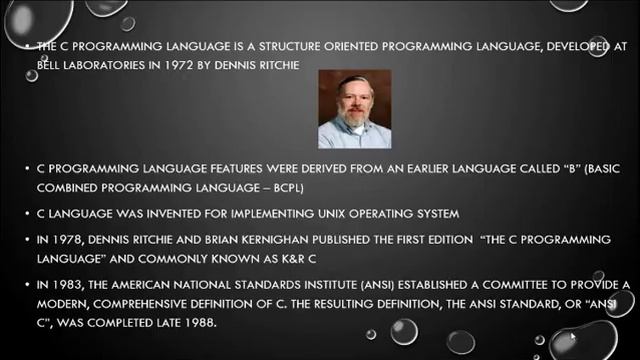 C LANGUAGE TUTORIAL: History of Clanguage смотреть онлайн