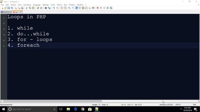 #12 Loop in php in hindi смотреть онлайн
