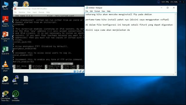 Tutorial Konfigurasi FTP Server Menggunakan VSFTPD di Debian 8 смотреть онлайн